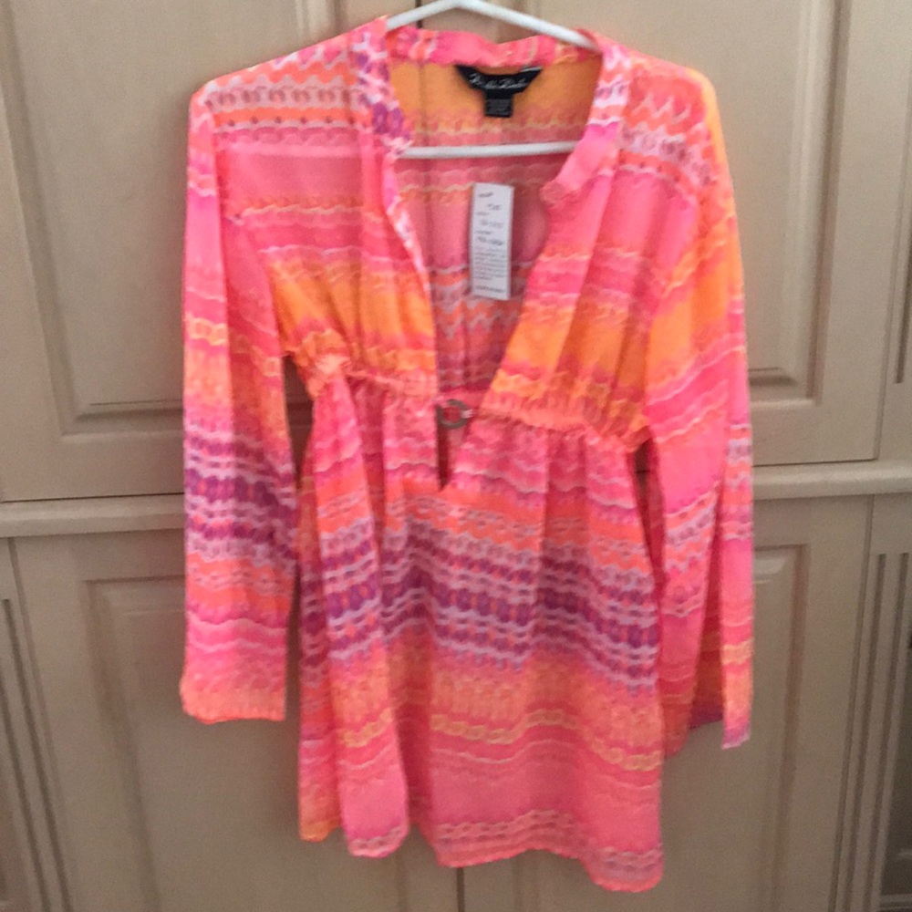 Beautiful sheer beach coverup